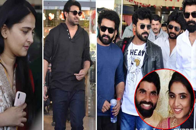 Tollywood Stars, Rajamouli's Son marriage, Rajamouli son Jaipur marriage, Tollywood young heros