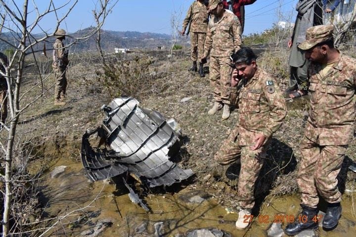 Pictures, PAF downs Indian aircraft, pilots held captive 