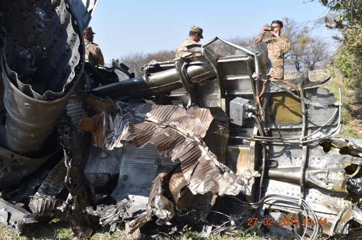 Pictures, PAF downs Indian aircraft, pilots held captive 
