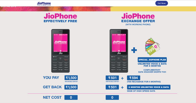 Reliance Jio, JioPhone, Holi Exchange Scheme 