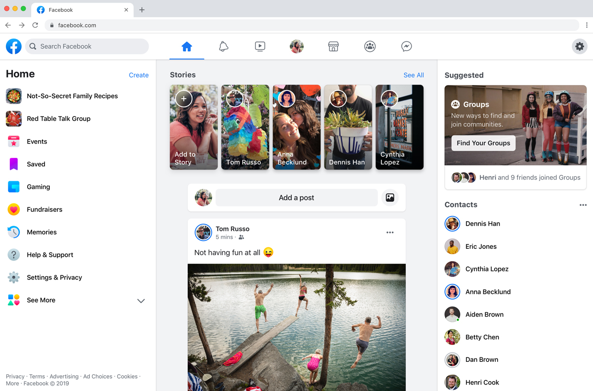 Facebook drops iconic blue in redesign to be changed soon