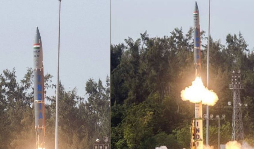 Pralay Missile : షార్ట్ రేంజ్ బాలిస్టిక్ మిసైల్ “ప్రళయ్”ప్రయోగం విజయవంతం