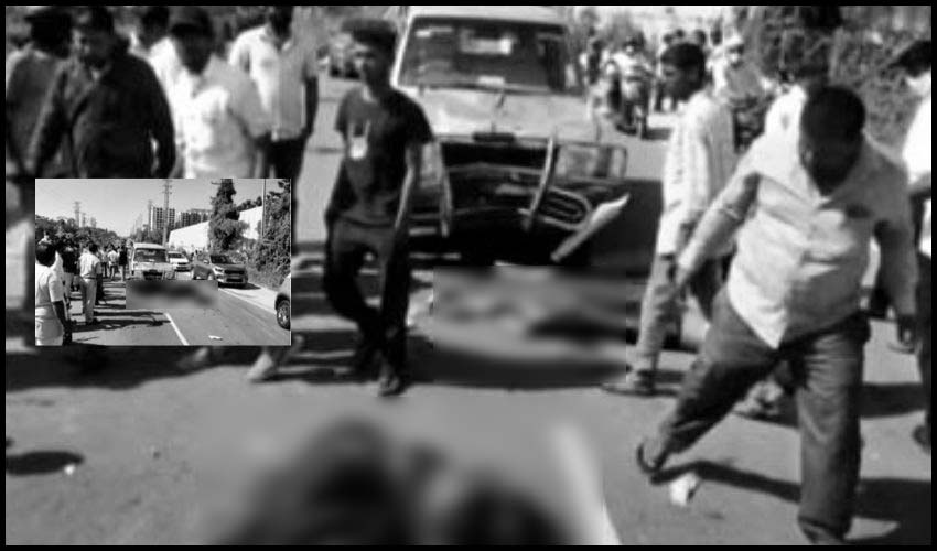 Road Accident : మద్యం మత్తులో డ్రైవింగ్ చేస్తూ దంపతుల ప్రాణాలు తీశాడు | the couple killed in a road accident at Narsingi, Hyderabad