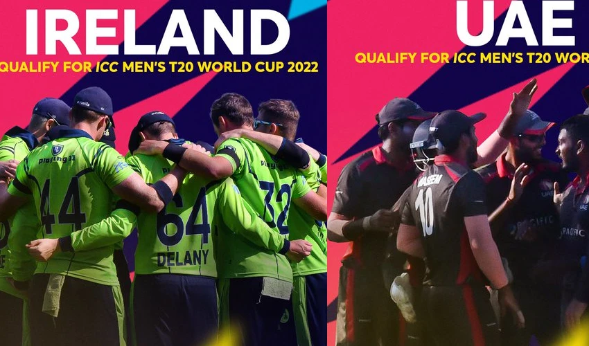 T20 World Cup 2022 : టీ20 ప్ర‌పంచ‌కప్ 2022లో యూఏఈ, ఐర్లాండ్ జట్లకు బెర్త్ ఖరారు!