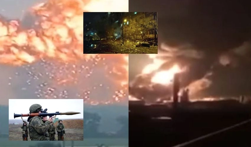 Russian Airstrikes : యుక్రెయిన్‌పై రష్యా ఎయిర్‌స్ట్రైక్స్‌.. కీవ్‌ సమీపంలోని పెట్రోలియం నిల్వ కేంద్రాలపై దాడులు