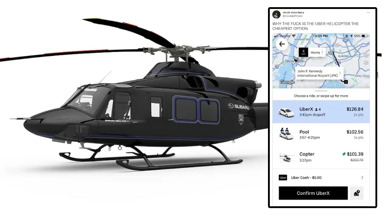 Uber Helicopter : ఉబెర్‌‌లో హెలిక్యాప్టర్ బుక్ చేసుకోవచ్చా ?