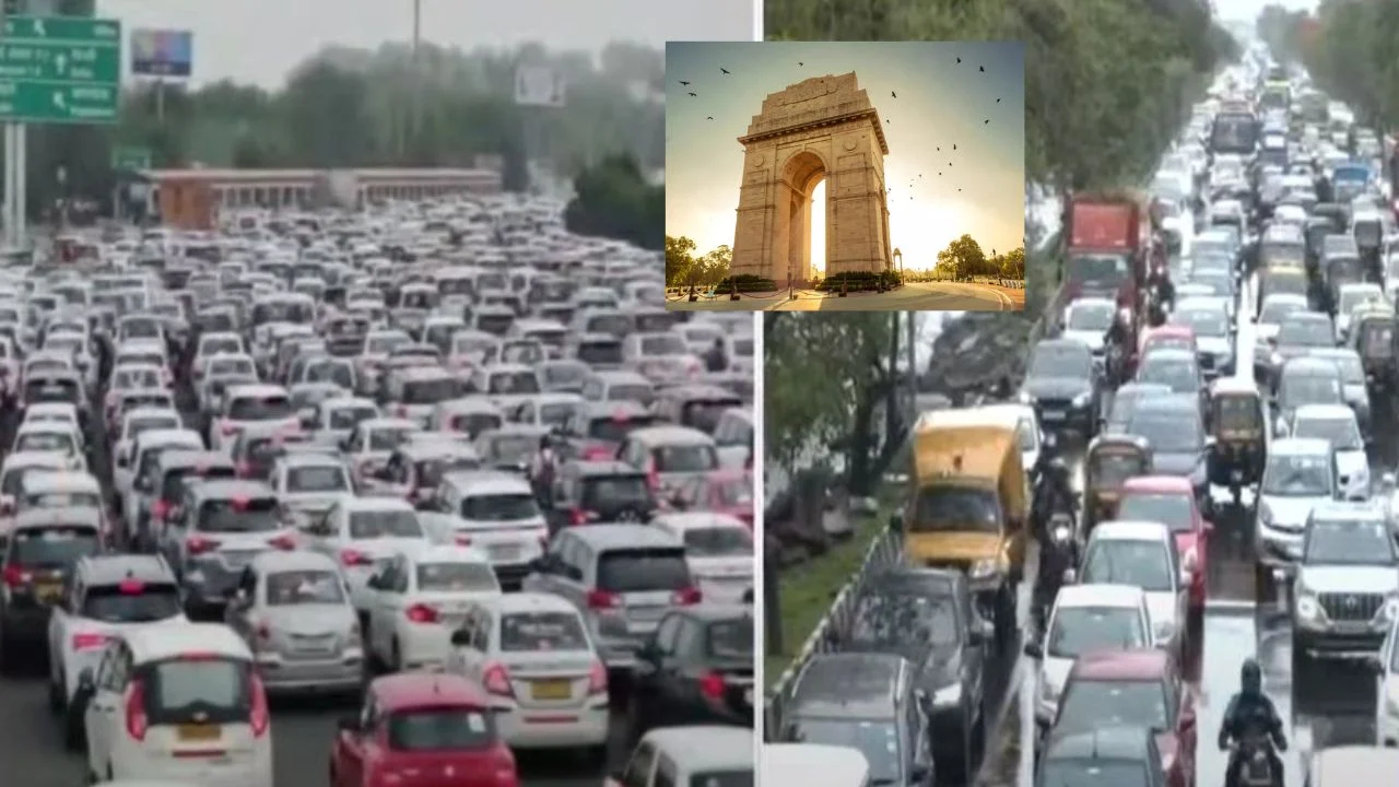Traffic Jam : ఢిల్లీలో భారీగా ట్రాఫిక్ జామ్