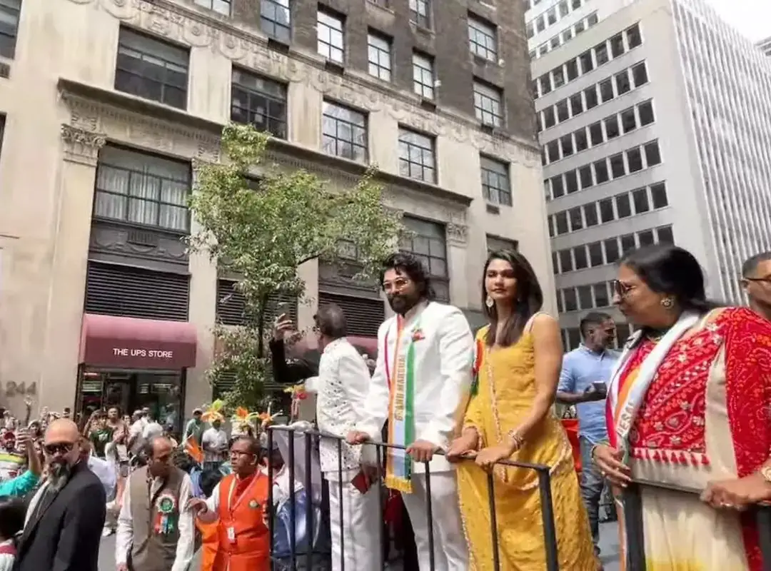 Allu Arjun in Indian Independence Celebrations at America