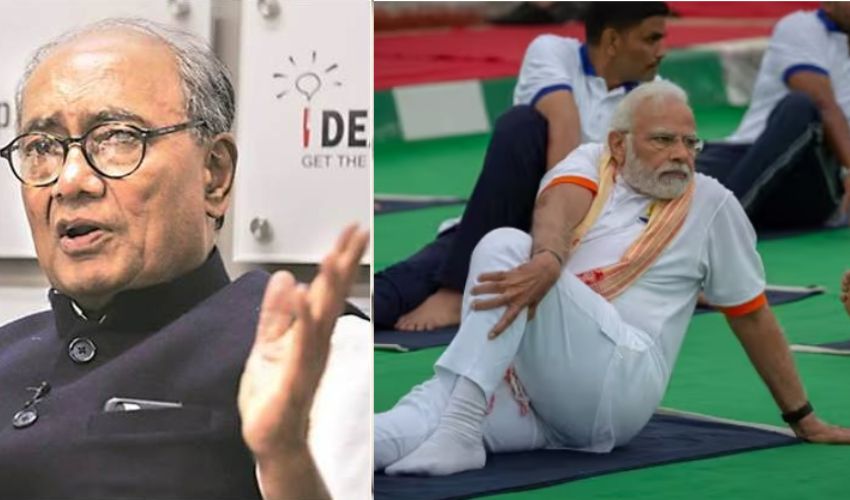 Digvijaya Singh Modi US Yoga