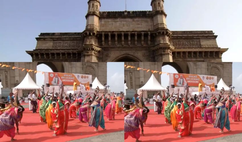 Mumbai Womens 'nauvari' Sarees Yoga