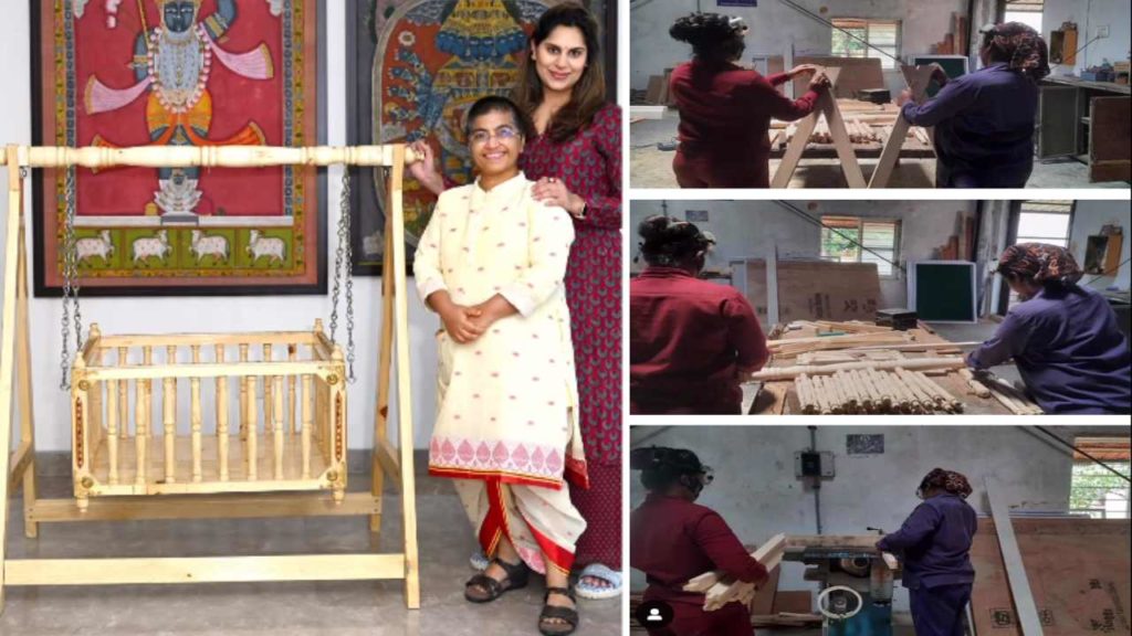 upasana gets handcrafted cradle for her baby as gift from prajwala foundation