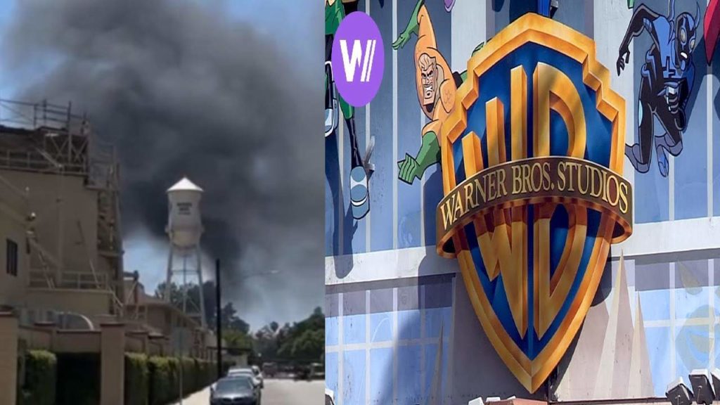Fire Brokes at Warner Bros Studios due to transformer explode