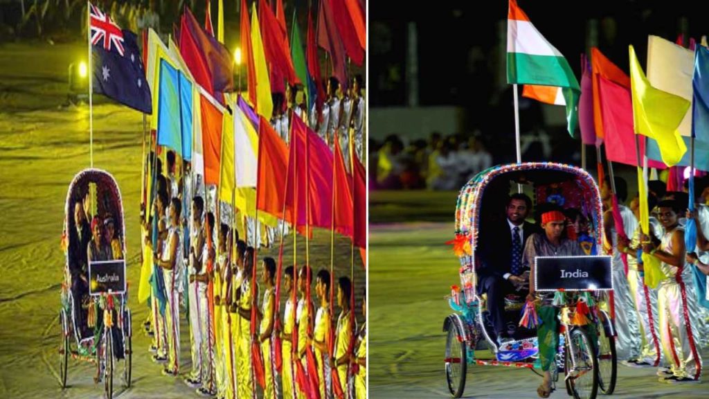 Captains entry in rickshaws in world cup 2011