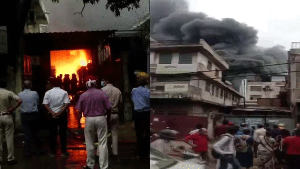Delhi factory fire breaks out