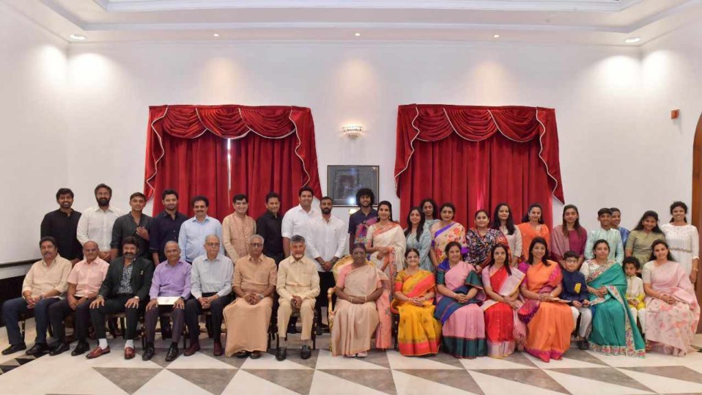 NTR family members photo with president Droupadi Murmu