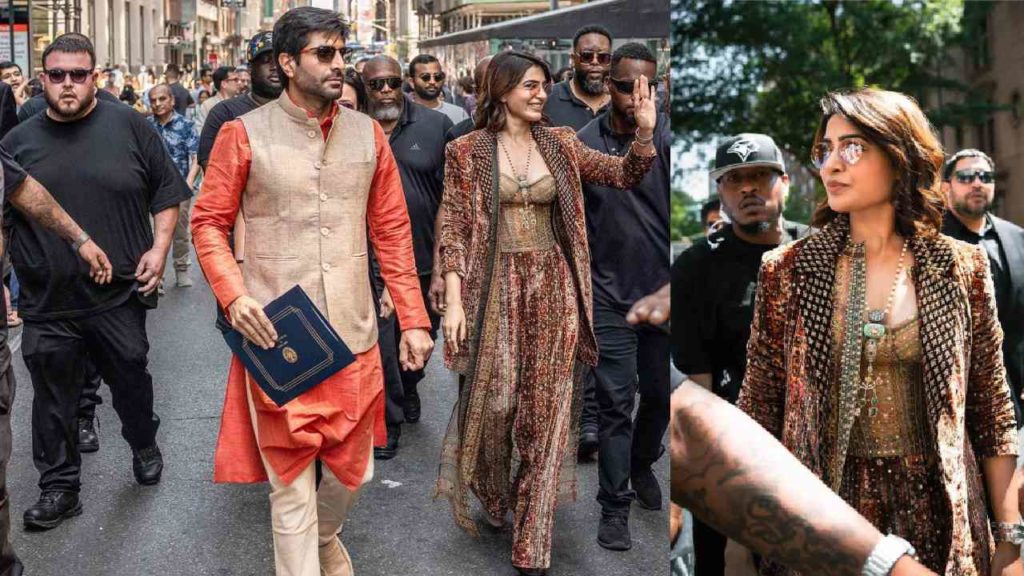 Samantha at 41 Bharat Independence day celebrations in New York pics viral
