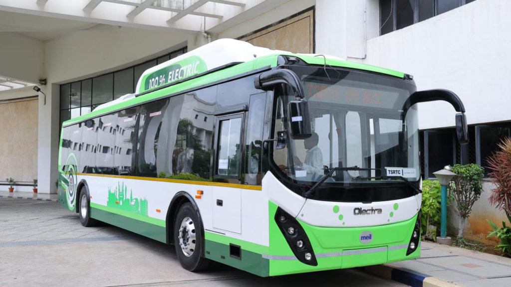 electric AC buses to be available soon in telangana by tsrtc