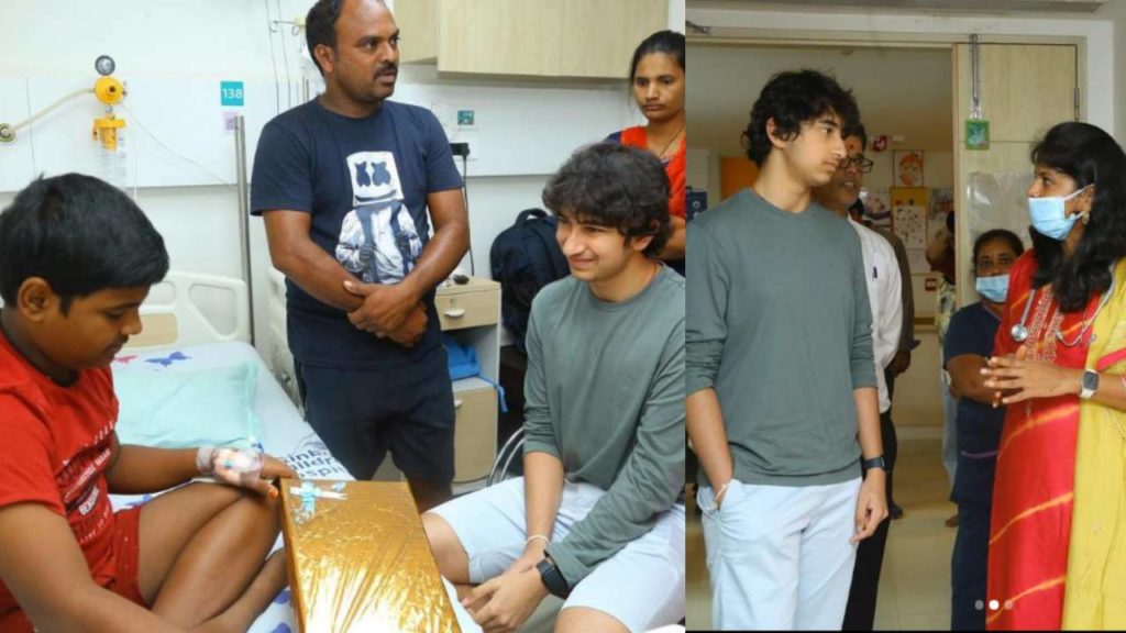 Gautam Ghattamaneni spends quality Time with Children who take operations under MB Foundation