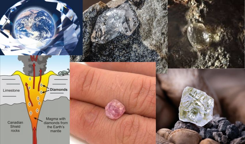 long process Diamond form in the earth