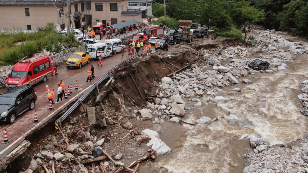 mudslide in China