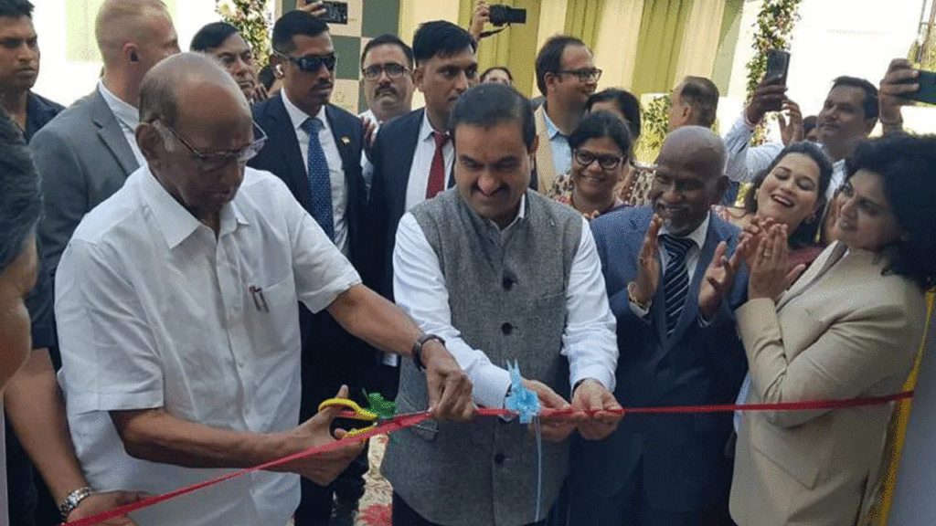 Sharad Pawar inaugurate Adani Plant
