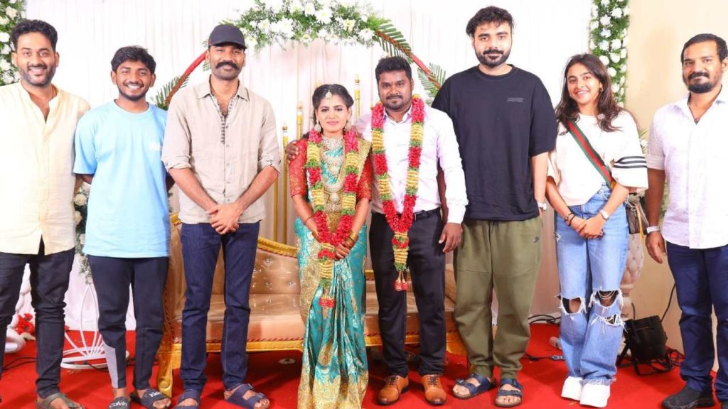 Dhanush attends his Assistant Anand Marriage in Chennai