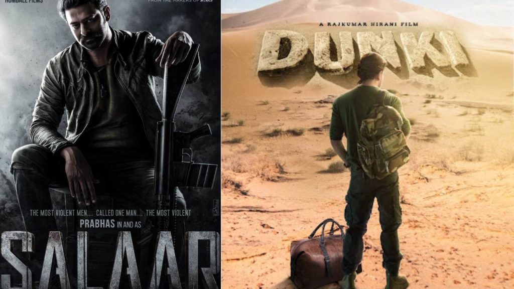 Prabhas Salaar Vs Shahrukh Khan Dunki Movies Clash at Box office Fans and Netizens war with Memes and Videos