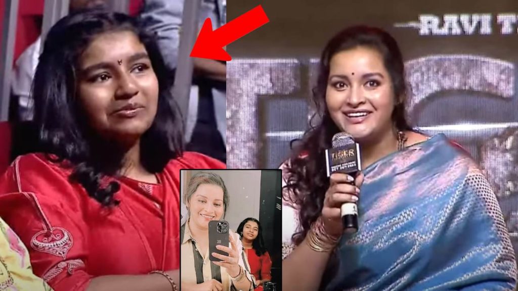 Pawan Kalyan's daughter Adya was spotted with Renu Desai at Tiger Nageswara Rao's pre-release event