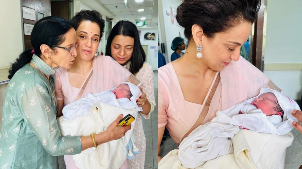 Kangana Ranaut Shares her Nephew Photos with family