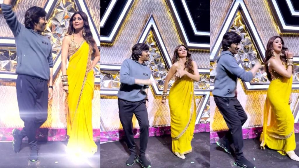Raviteja Dance With Shilpa Shetty in Tiger Nageswara Rao Movie Bollywood Promotions