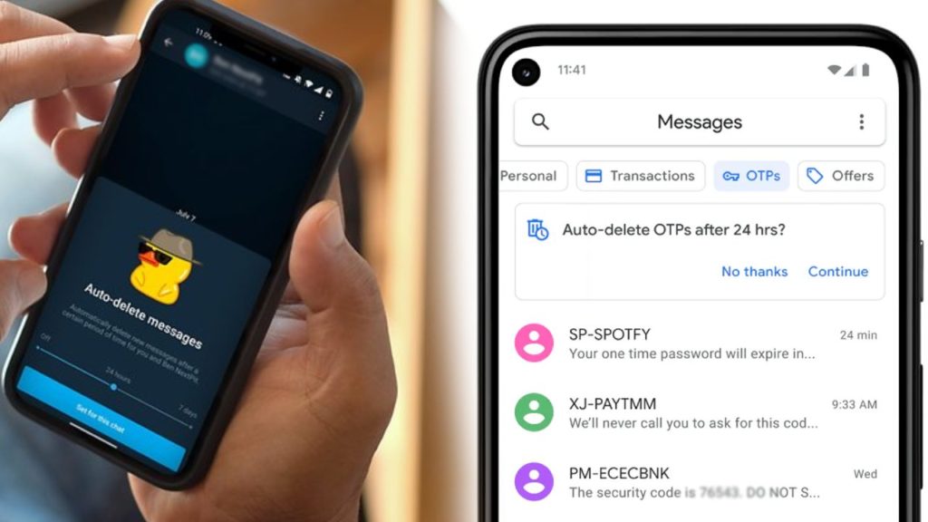 How to automatically delete OTP messages on Galaxy Smartphones