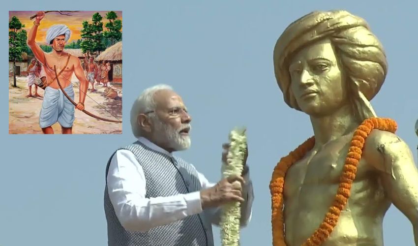 PM Modi statue of Birsa Munda