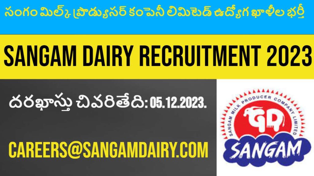 Sangam Dairy Jobs