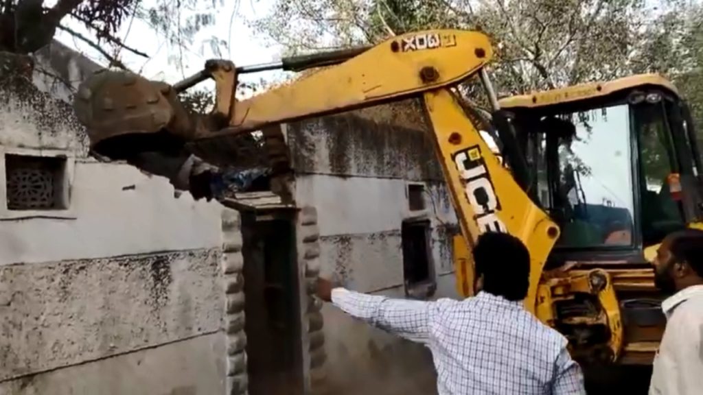 Demolition of houses in Musheerabad