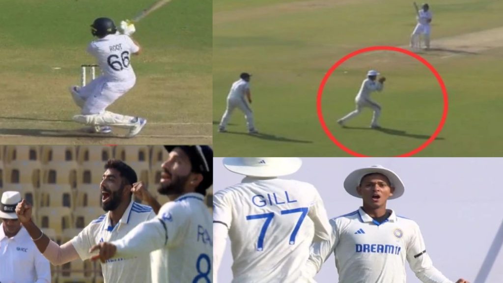 Yashasvi Jaiswal’s brilliant catch to dismiss Joe Root in 3rd Test