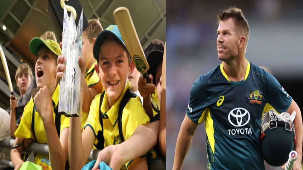 David Warner gifts his Player of the Series award to young fan after final home game