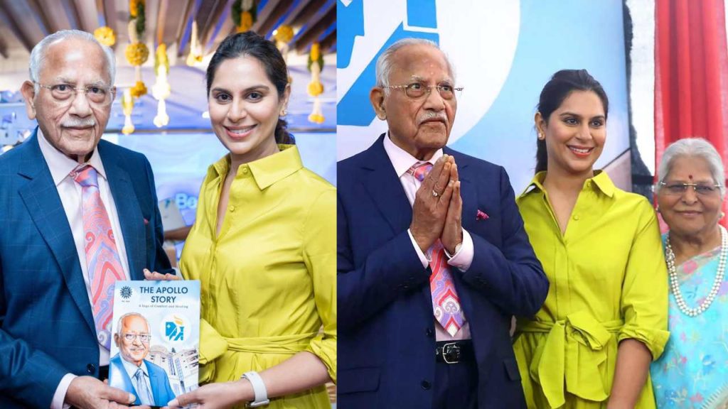 Upasana Launched The Apollo Story Book on her Grand Father Dr Prathap C Reddy 91st Birthday and says ready to do his Biopic