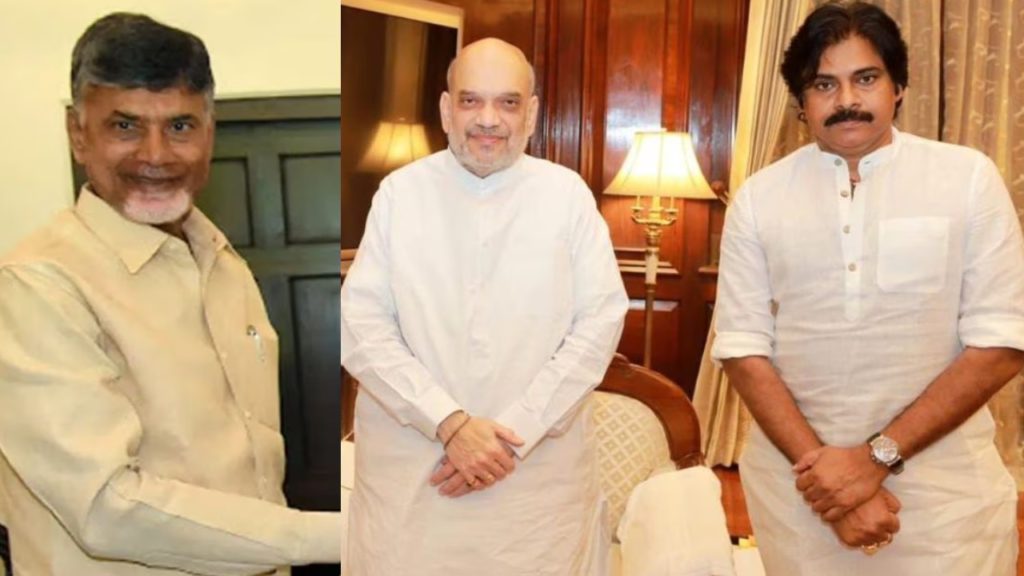Chandrababu Naidu, Pawan Kalyan hold talks with Amit Shah, J.P. Nadda on alliance