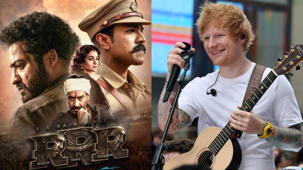 English Pop Singer Ed Sheeran comments about RRR movie