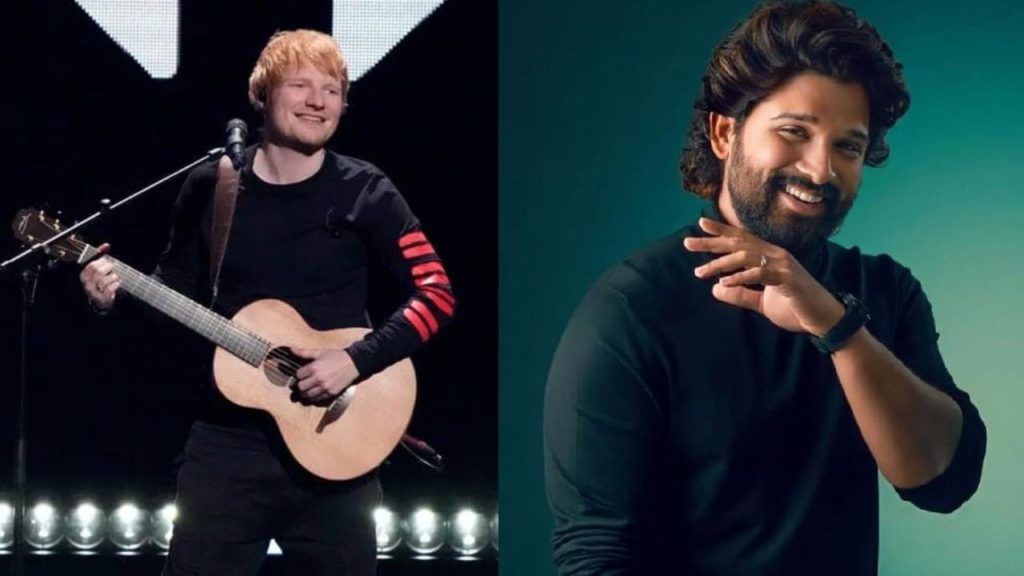 English Pop Singer Ed Sheeran dance to Allu Arjun song video gone viral