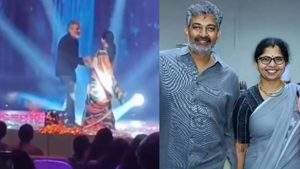 Rajamouli and his wife dance video gone viral in social media