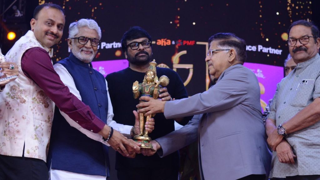 Tollywood producers facilitates Chiranjeevi at south India film festival