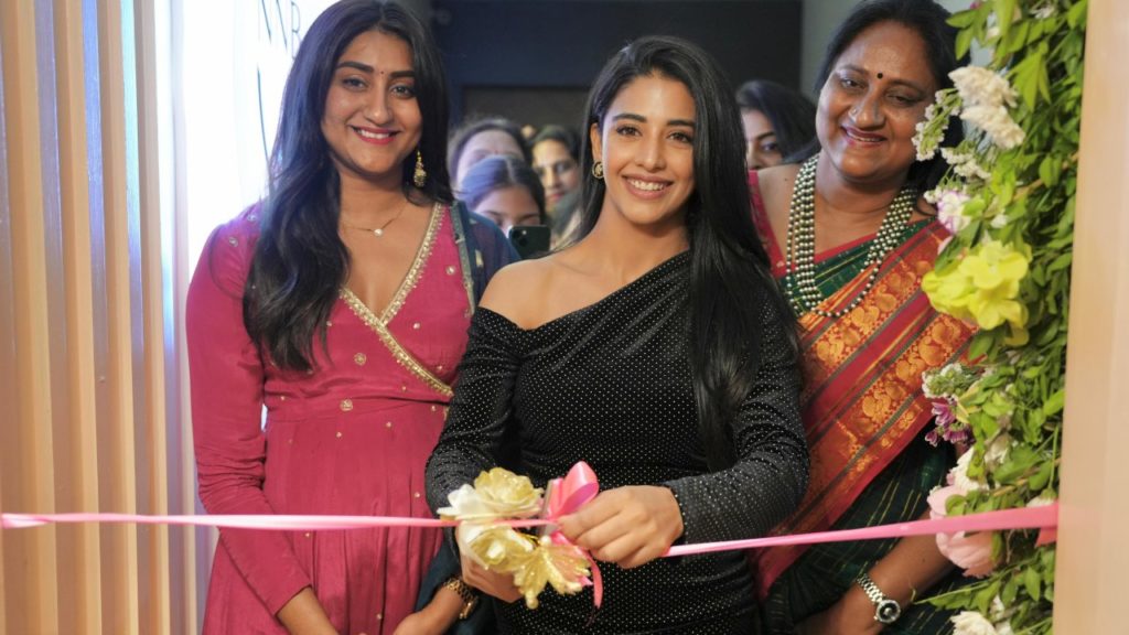 Daksha Nagarkar Guest Appearance for a Shop Opening in Hyderabad