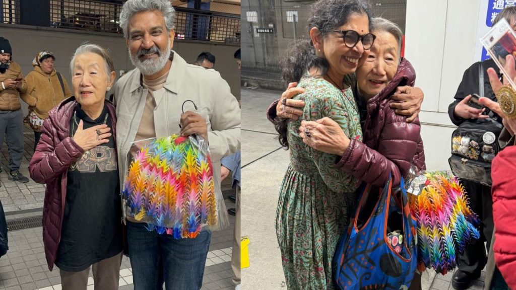 Rajamouli gets grand Welcome in Japan for RRR Re Release