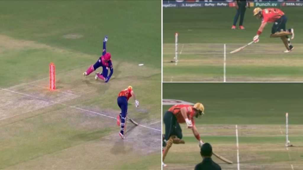 Glimpses of Dhoni as Sanju Samson pulls of a stunner to run out Liam Livingstone