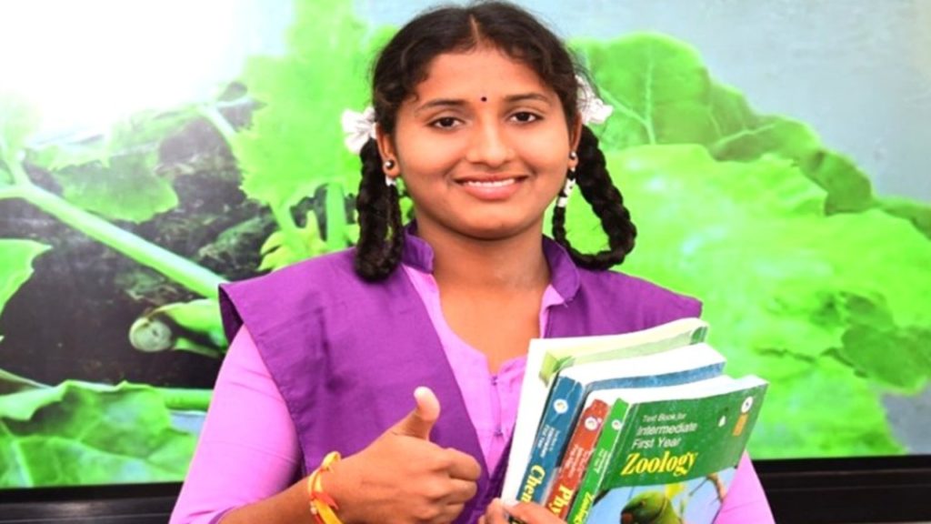 Nirmala escapes from child marriage and tops in intermediate first year exam results