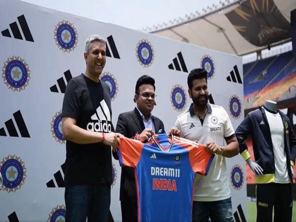 Jay Shah and Rohit Sharma unveil New India Jersey