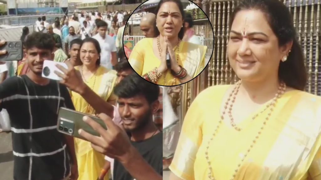 Artist Hema Visited Tirumala Temple and comments on Rave Party with Media
