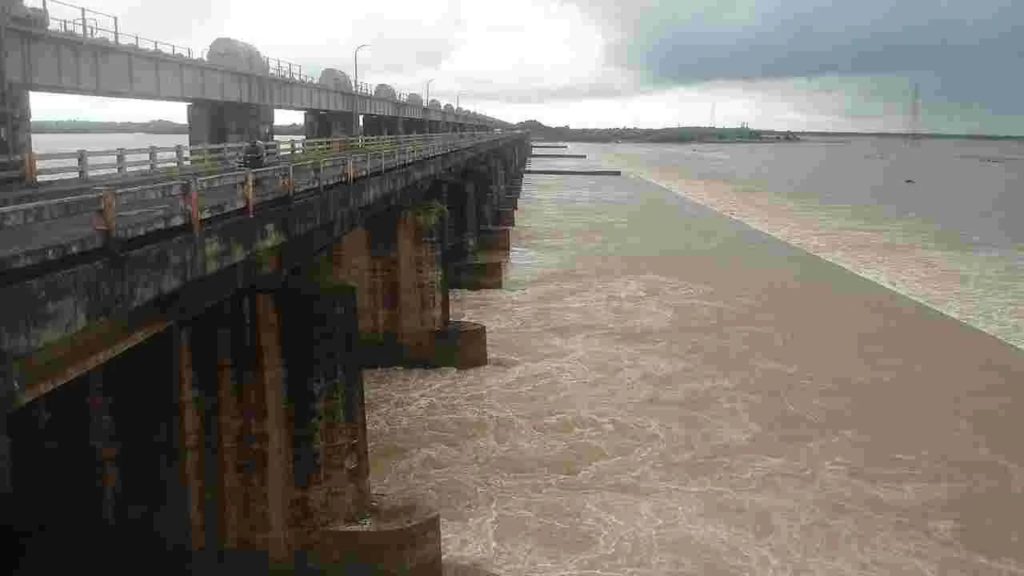 Godavari Flood At Dhavaleswaram Barrage
