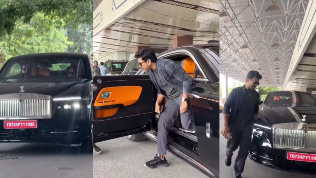 Ram Charan is the First person Having Rolls Royce latest Version Spectre Car Videos goes Viral